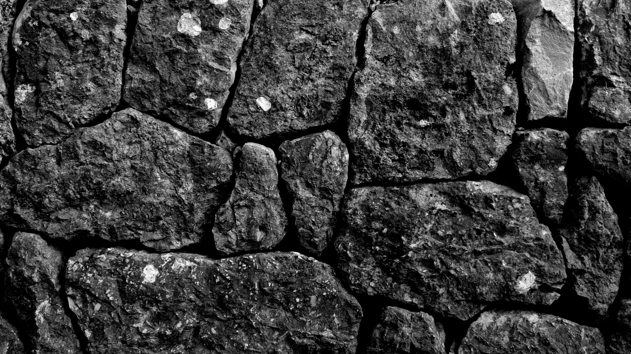 Mur de Pierre Grise et Noire. Wallpaper in 1280x720 Resolution