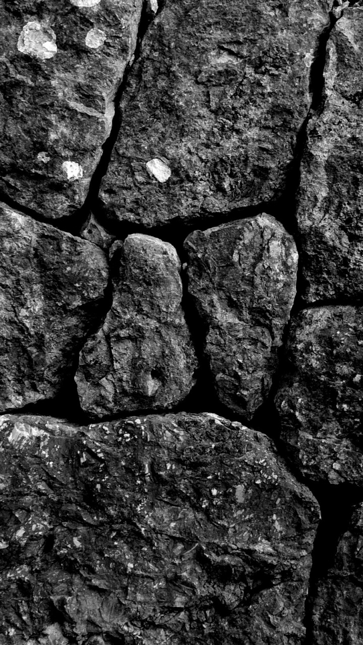 Mur de Pierre Grise et Noire. Wallpaper in 720x1280 Resolution