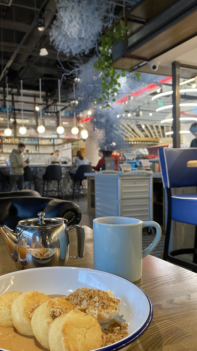 Meal, Breakfast, Serveware, Lighting, Cooking. Wallpaper in 750x1334 Resolution