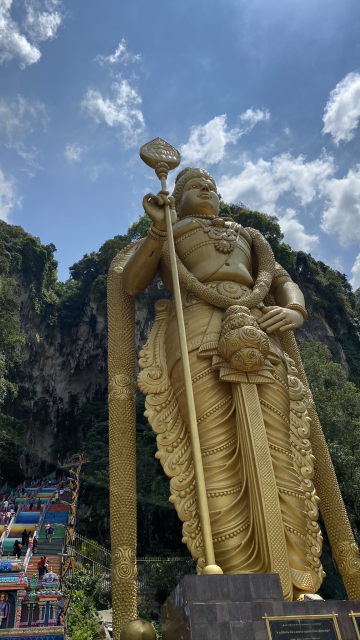 Batu Caves, Statue, Archaeological Site, Ancient History, Stone Carving. Wallpaper in 720x1280 Resolution