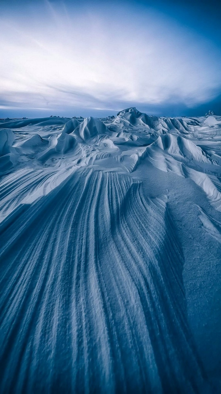 Nordpolarmeer, Polar Ice Cap, Nunatak, Bergkette, Cloud. Wallpaper in 720x1280 Resolution