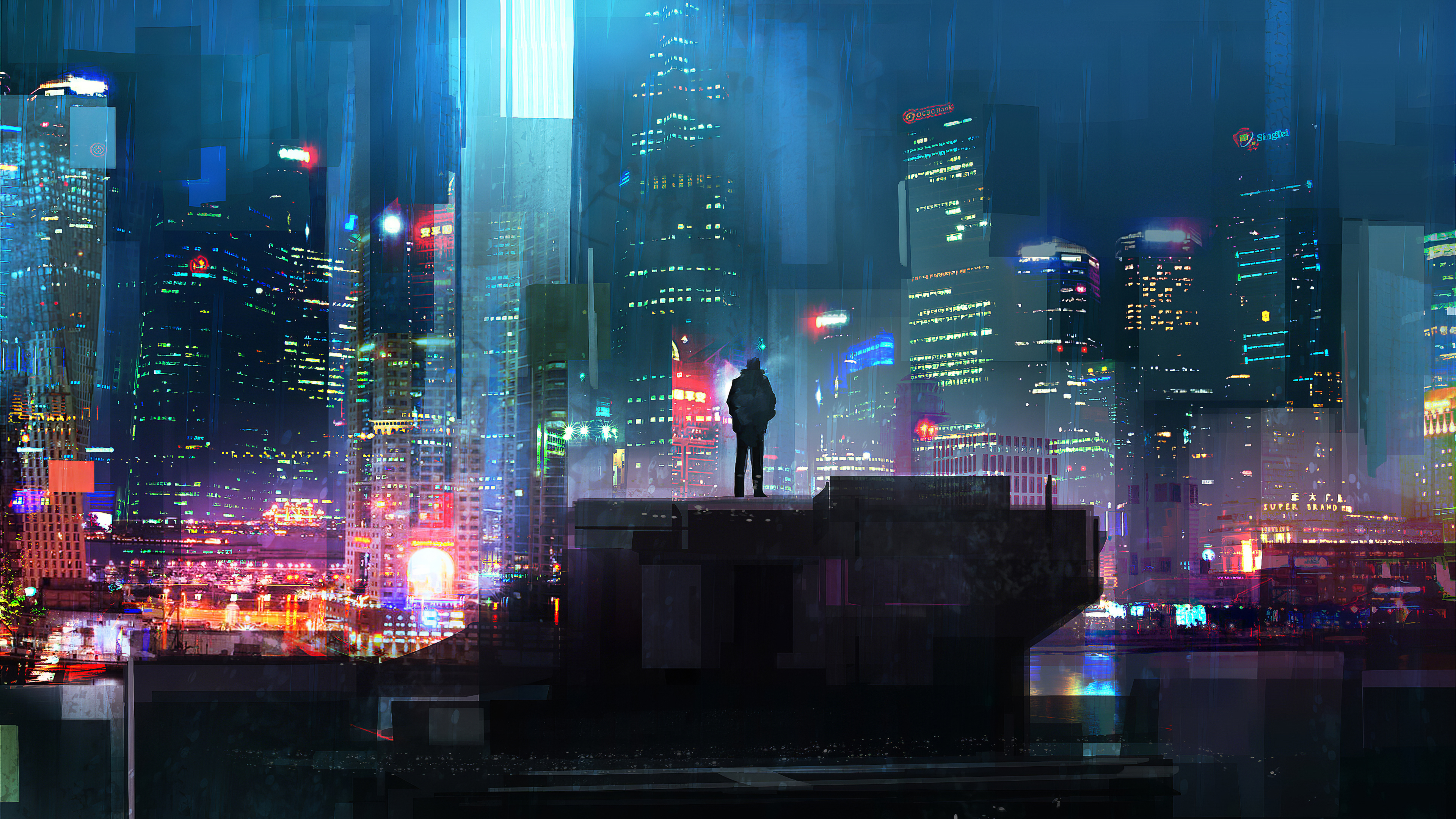 Cyberpunk Girl 4K Wallpaper Download  MOONAZ