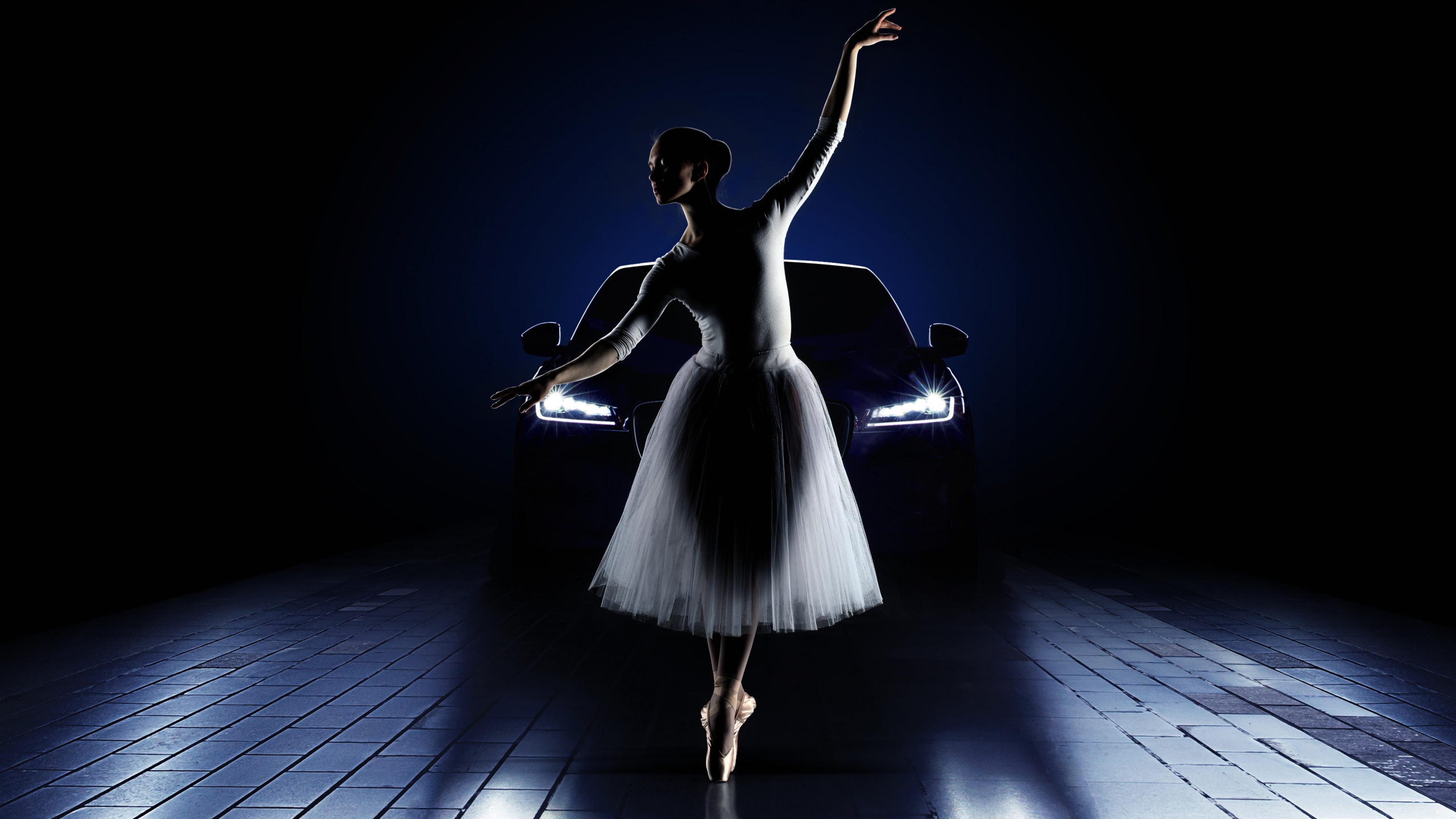 Ballet, Bailarina de Ballet, Luz, Bailarina, Baile. Wallpaper in 2560x1440 Resolution