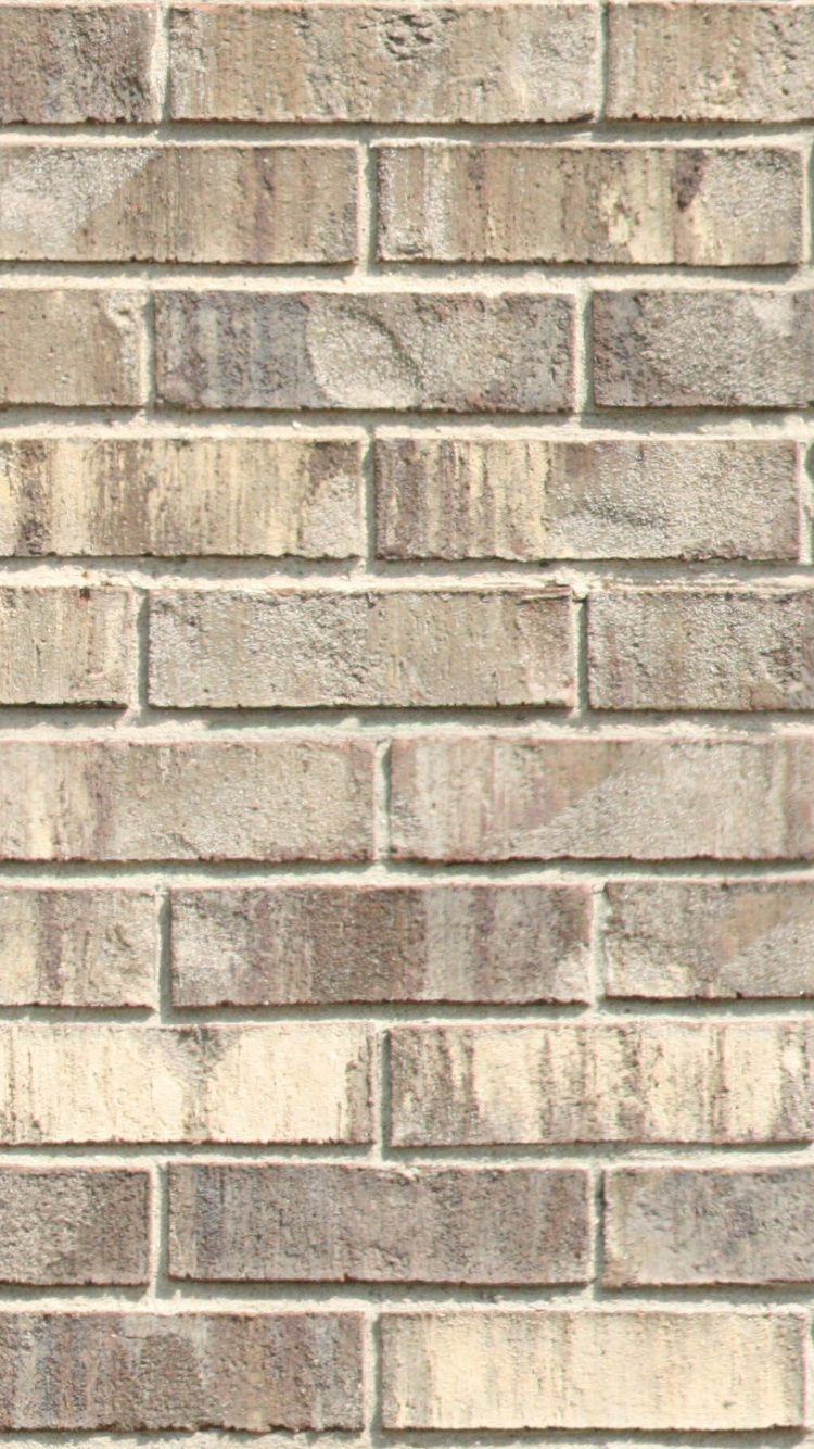 Braune Und Weiße Mauer. Wallpaper in 750x1334 Resolution