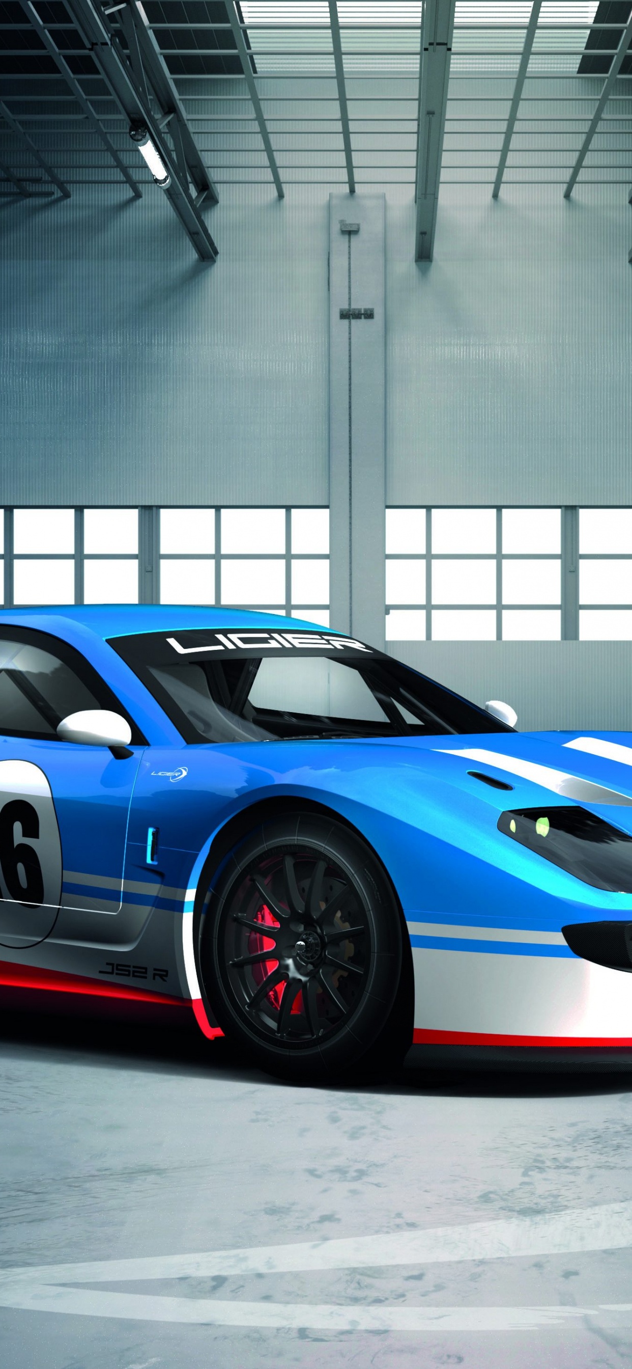 Blue and White Porsche 911. Wallpaper in 1242x2688 Resolution