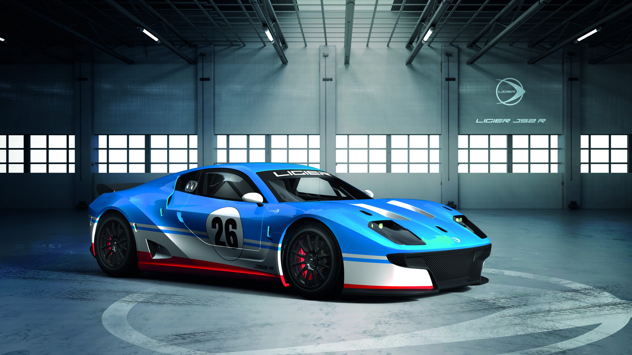 Blue and White Porsche 911. Wallpaper in 2560x1440 Resolution