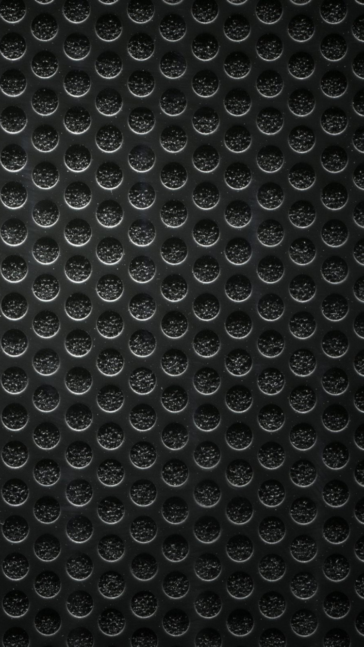 Schwarz-weiß Gepunktetes Textil. Wallpaper in 750x1334 Resolution