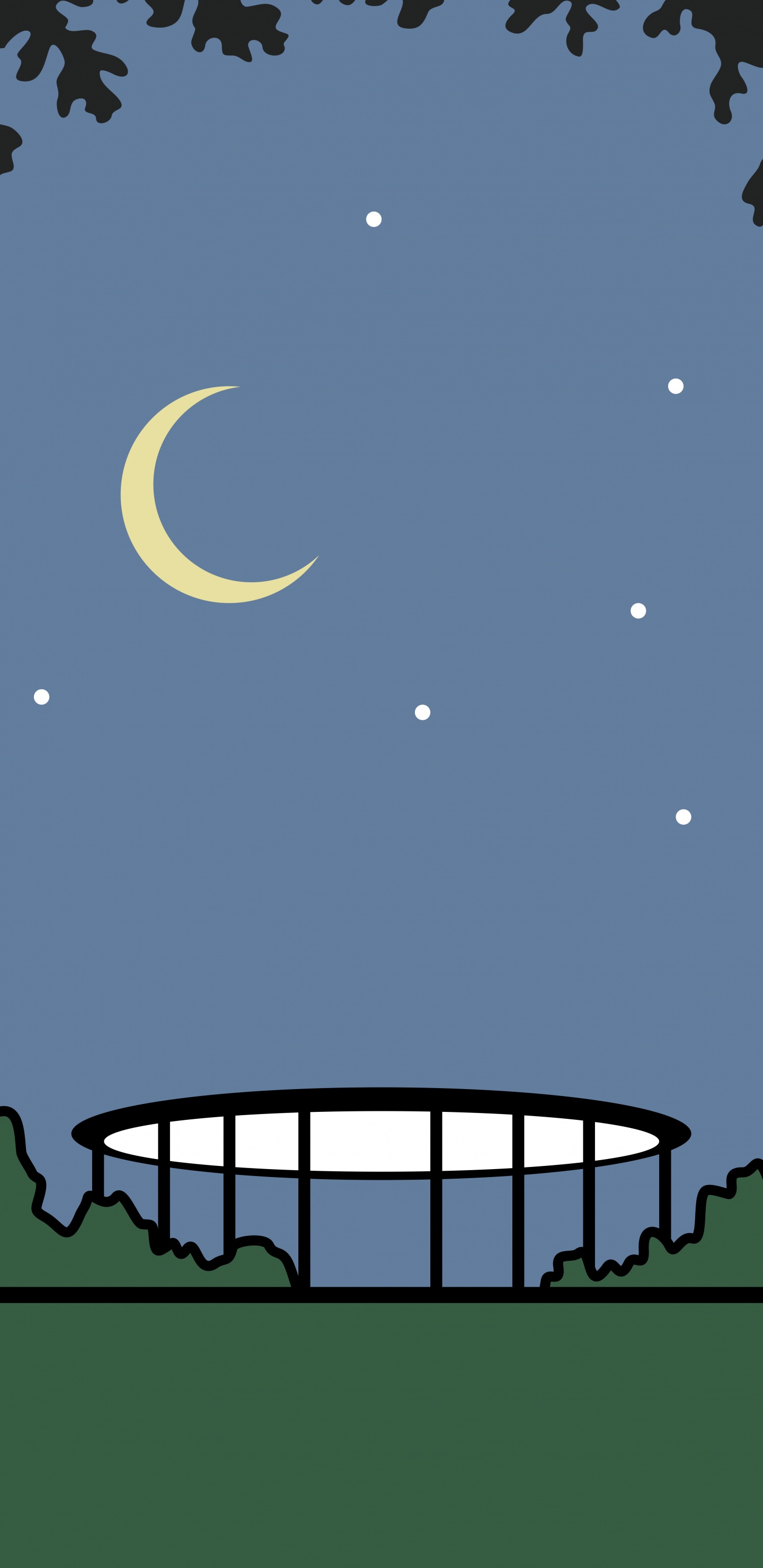 Apple Park, Lumière, Nature, Noir, Éclairage. Wallpaper in 1440x2960 Resolution