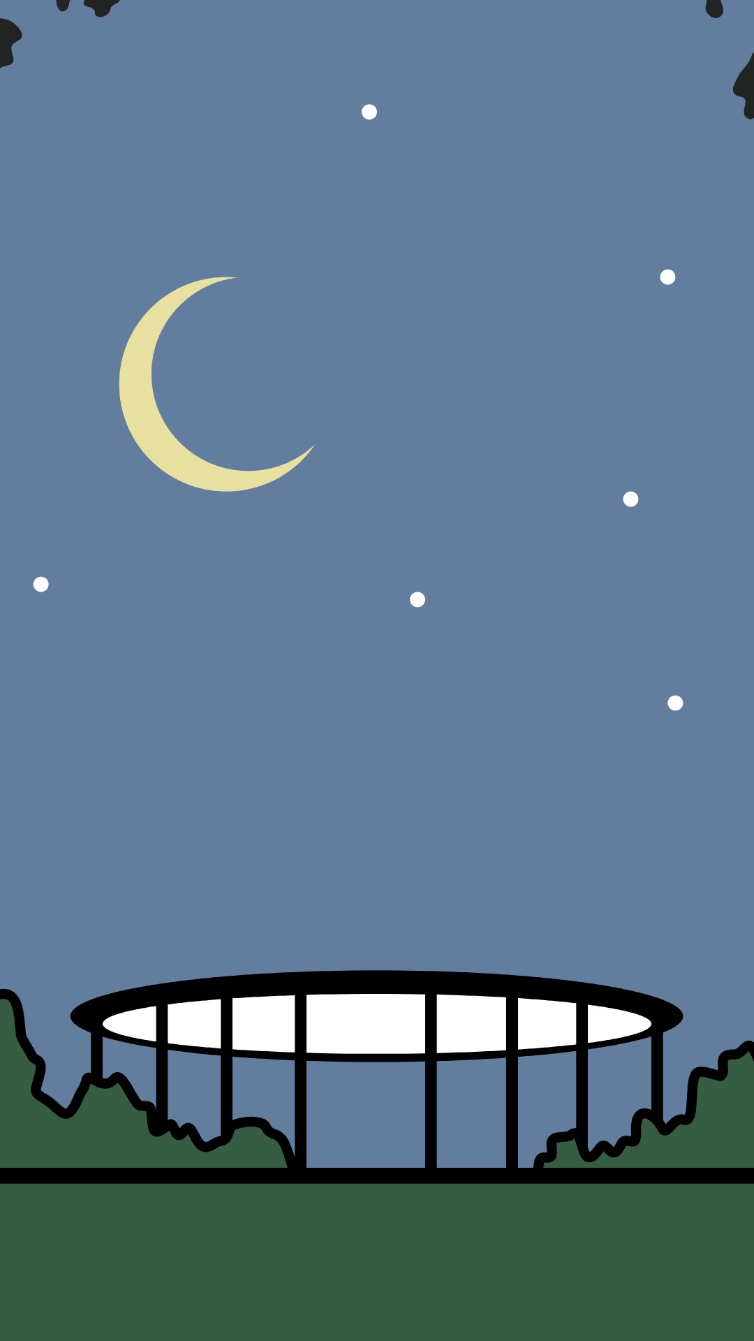 Apple Park, Moon, Light, Crescent, Nature. Wallpaper in 1080x1920 Resolution