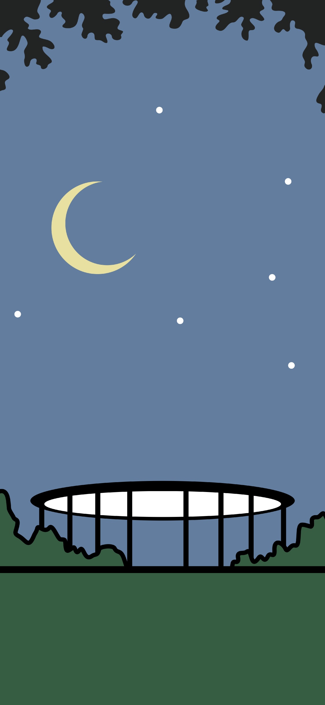 月亮, 光, Crescent, 性质, 黑色的 壁纸 1125x2436 允许