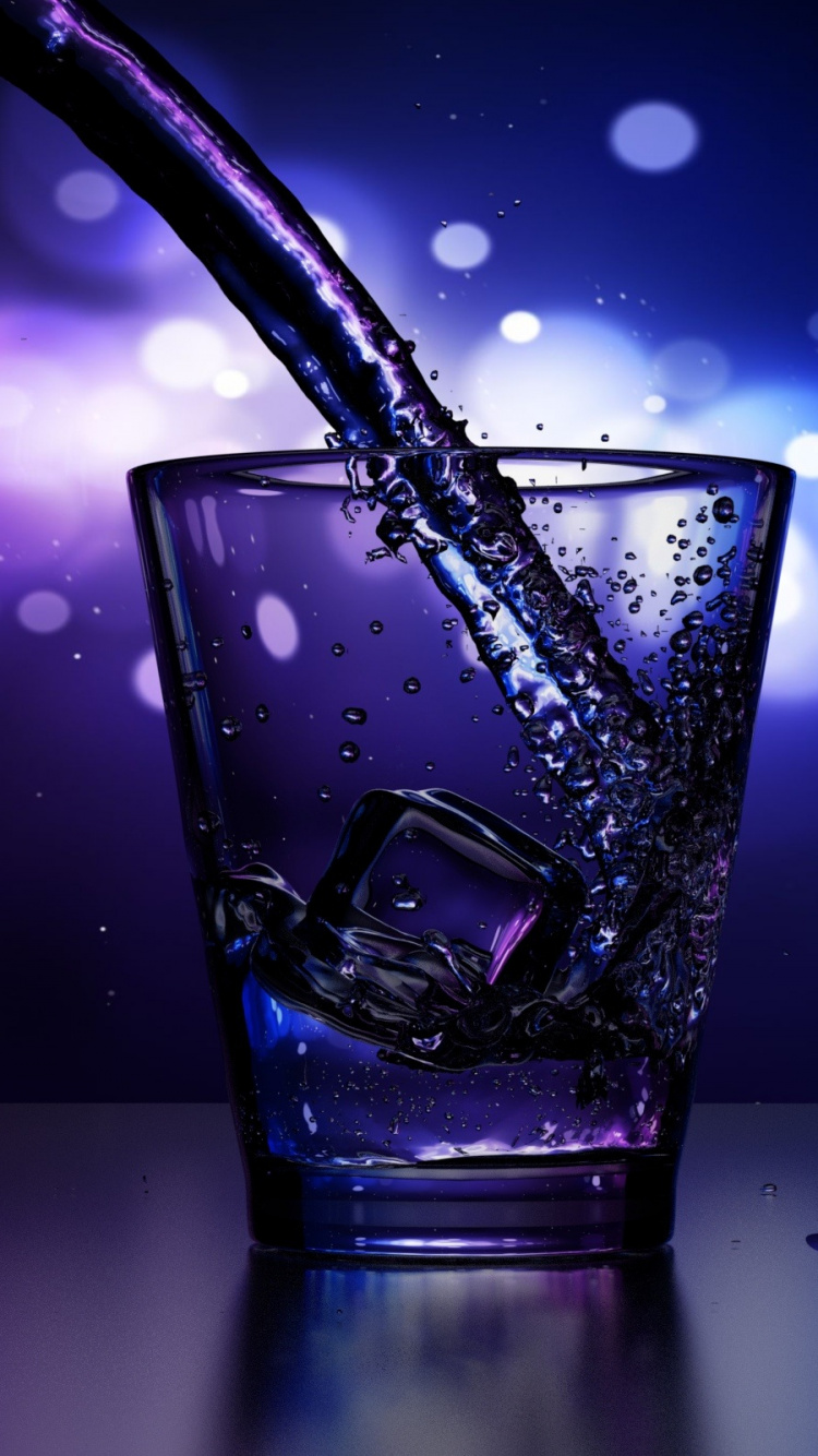 Verre à Boire Clair Avec de L'eau. Wallpaper in 750x1334 Resolution
