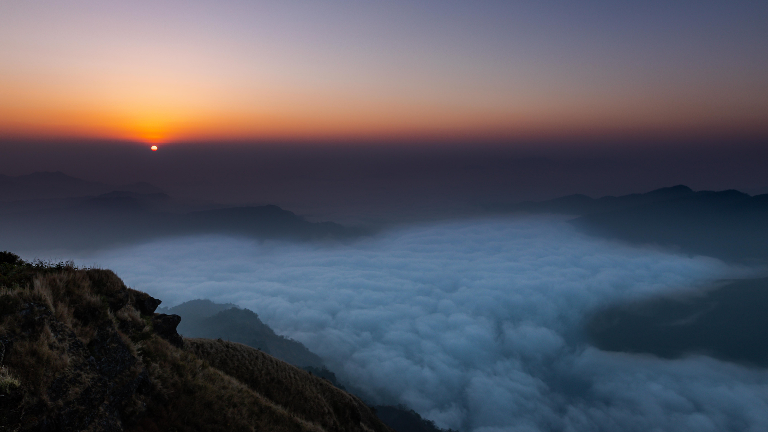 Natur, Horizont, Sonnenaufgang, Cloud, Morgen. Wallpaper in 2560x1440 Resolution