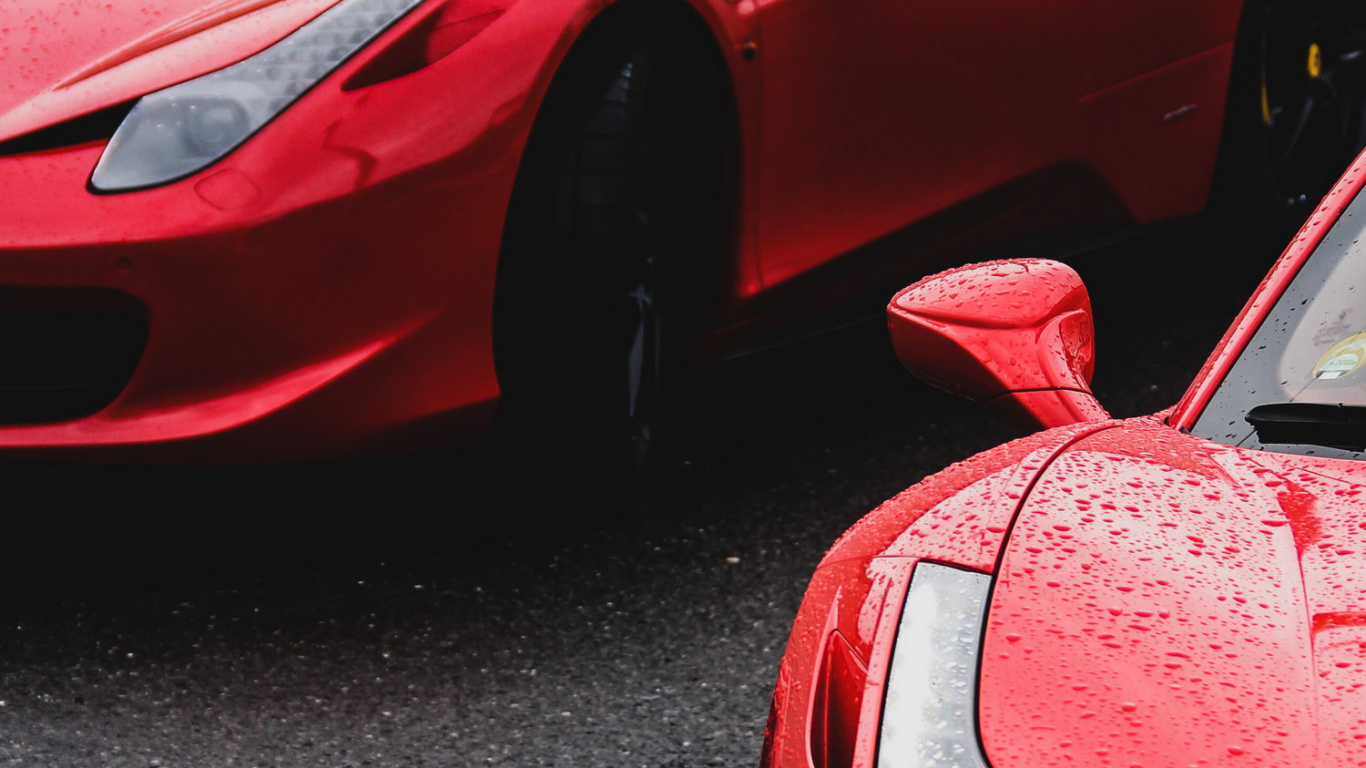 Ferrari Rain, Sports Car, Laferrari, Cars, Ferrari. Wallpaper in 1366x768 Resolution