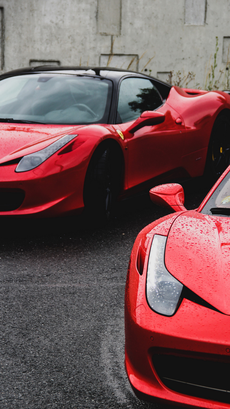Ferrari-Regen, Sportwagen, Laferrari, Car, Ferrari. Wallpaper in 750x1334 Resolution