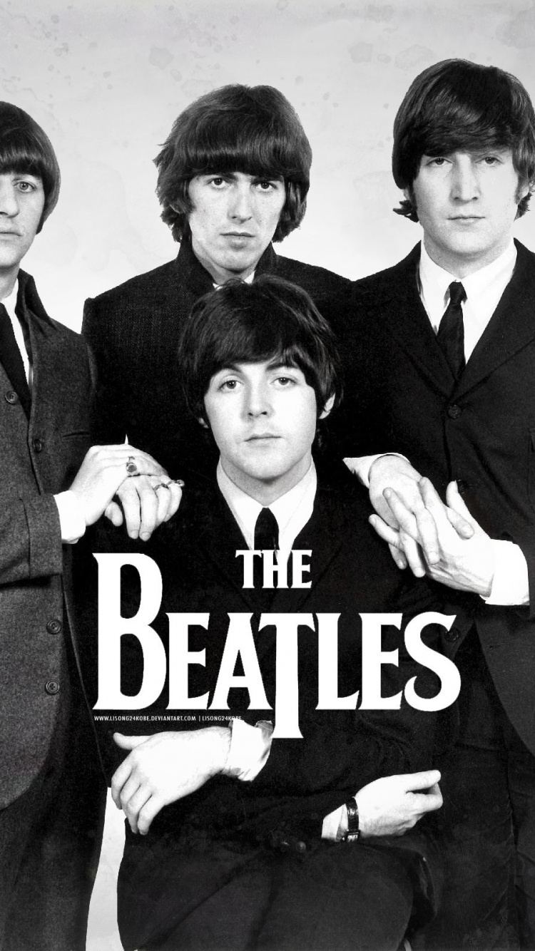 Los Beatles, Familia, Traje, Ropa Formal, en Blanco y Negro. Wallpaper in 750x1334 Resolution