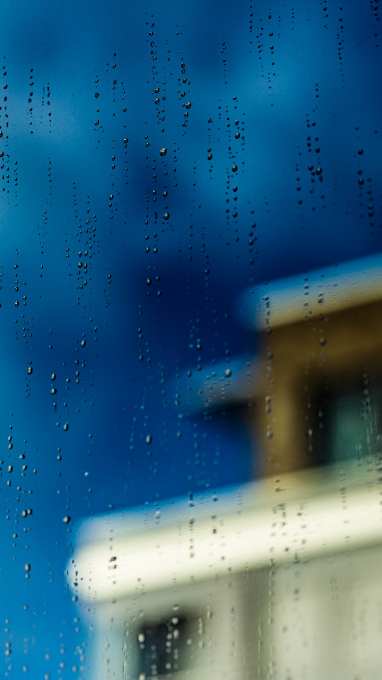 Blue and White Polka Dot Textile. Wallpaper in 750x1334 Resolution