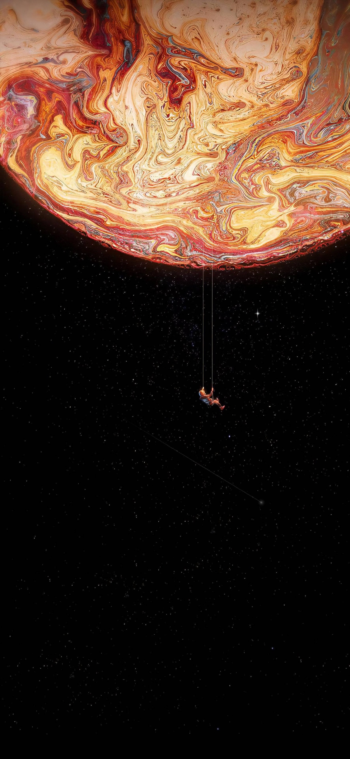 Amoled, Android, Liquid, Art, Objet Astronomique. Wallpaper in 1125x2436 Resolution