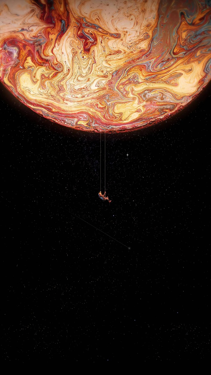 Amoled, Android, Liquid, Art, Objet Astronomique. Wallpaper in 720x1280 Resolution