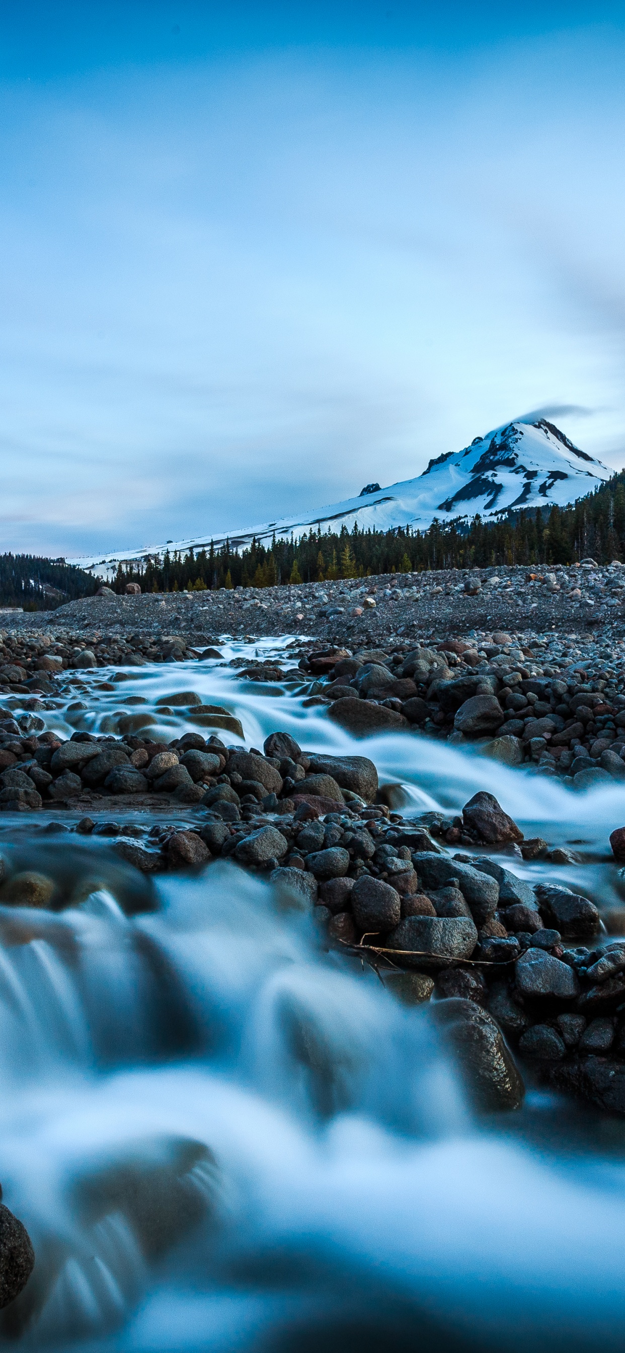 Bosque Nacional mt Hood, Oregón, Montaña, el Parque Nacional de Yosemite, Río. Wallpaper in 1242x2688 Resolution