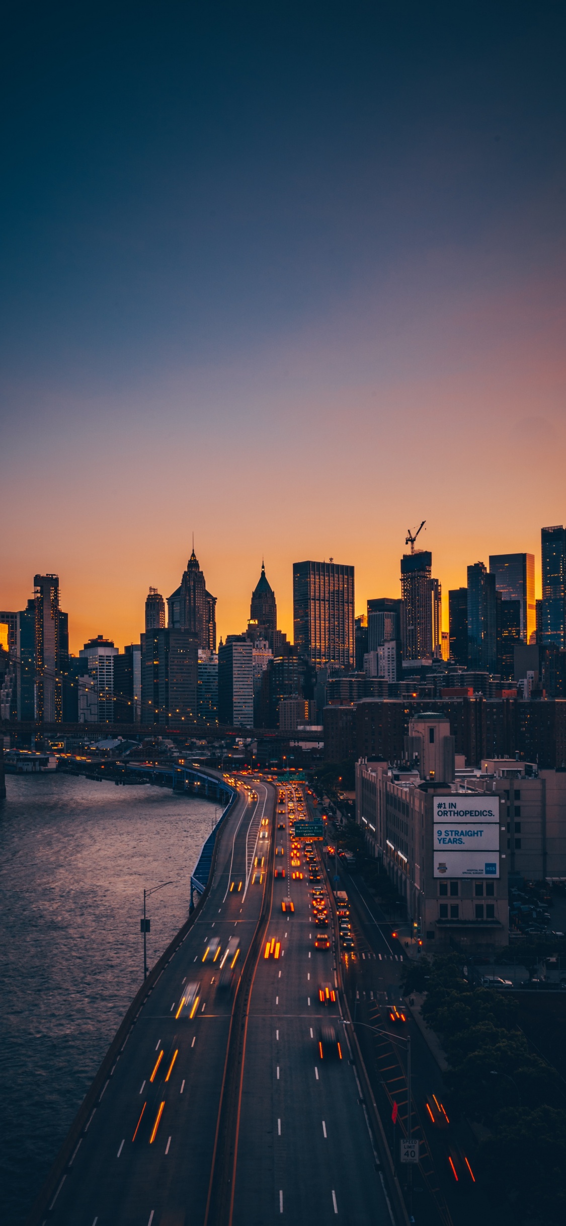 New York, Brooklyn Bridge, Manhattan Bridge, Coney Island, Bridge. Wallpaper in 1125x2436 Resolution