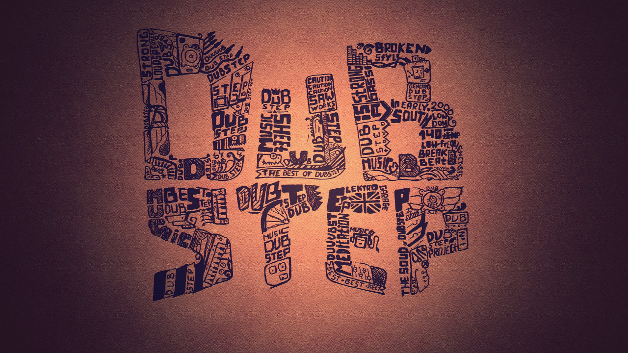 Dubstep, Kunst, Text, Illustration, Kalligrafie. Wallpaper in 1280x720 Resolution