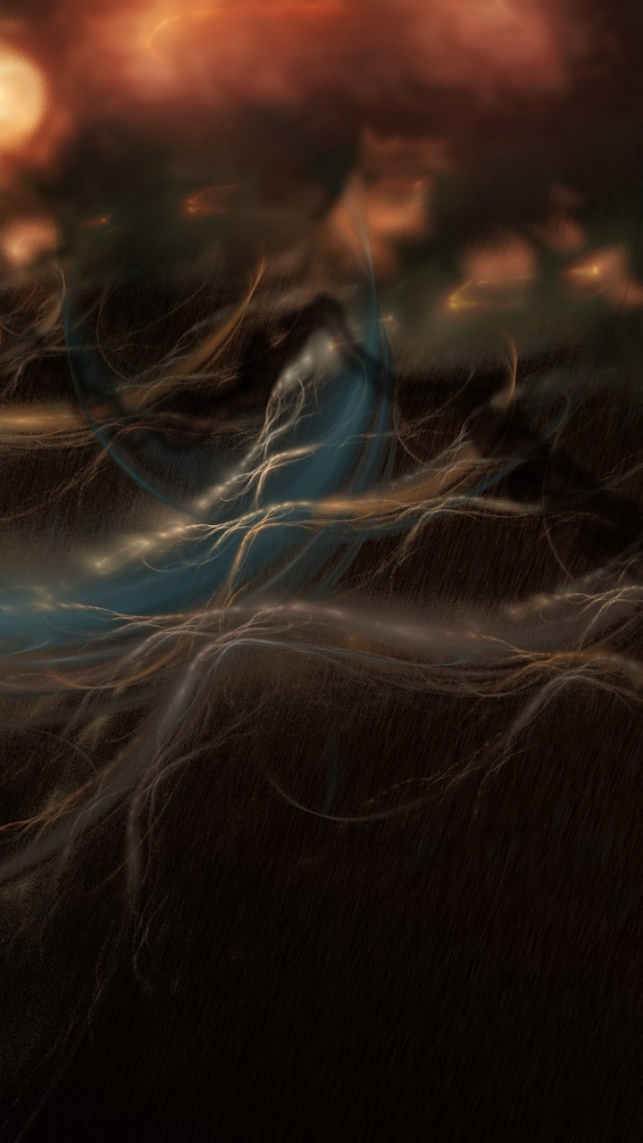 Blue and White Light Streaks. Wallpaper in 720x1280 Resolution