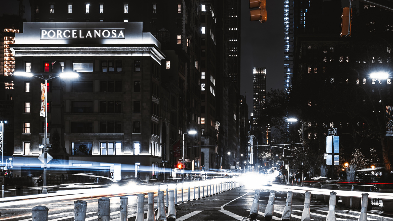 Cars on Road During Night Time. Wallpaper in 1280x720 Resolution