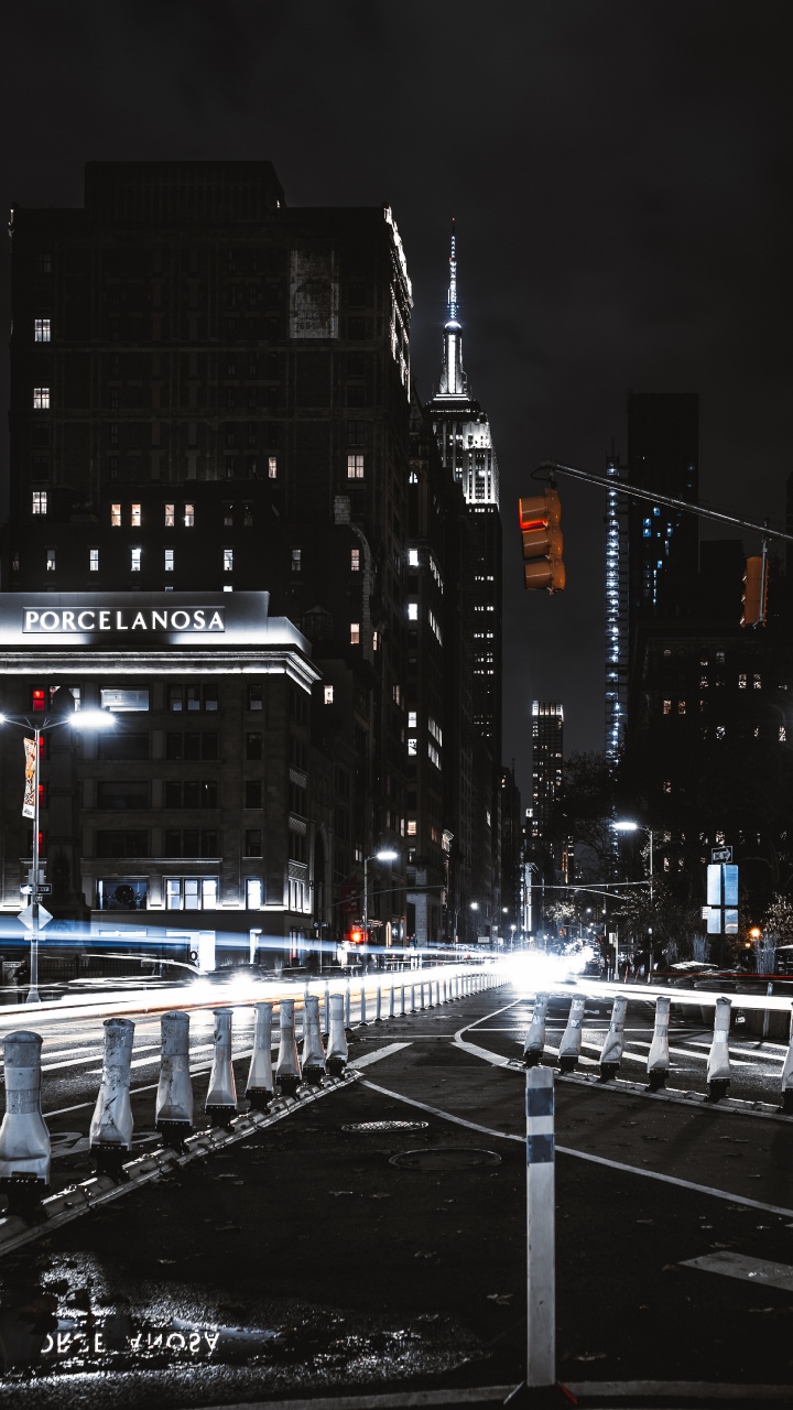 Cars on Road During Night Time. Wallpaper in 720x1280 Resolution