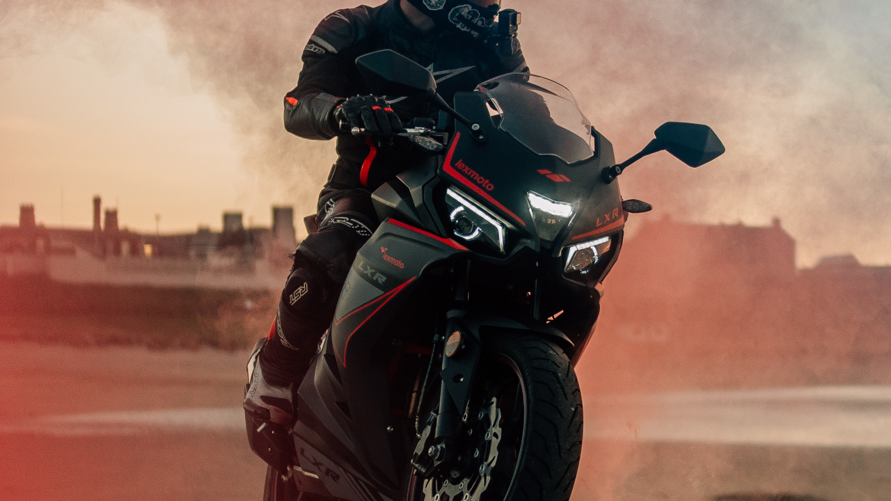 Black Motorcycle, Motorcycle Helmet, Motorcycle, Cars, Bayerische Motoren Werke AG. Wallpaper in 1280x720 Resolution