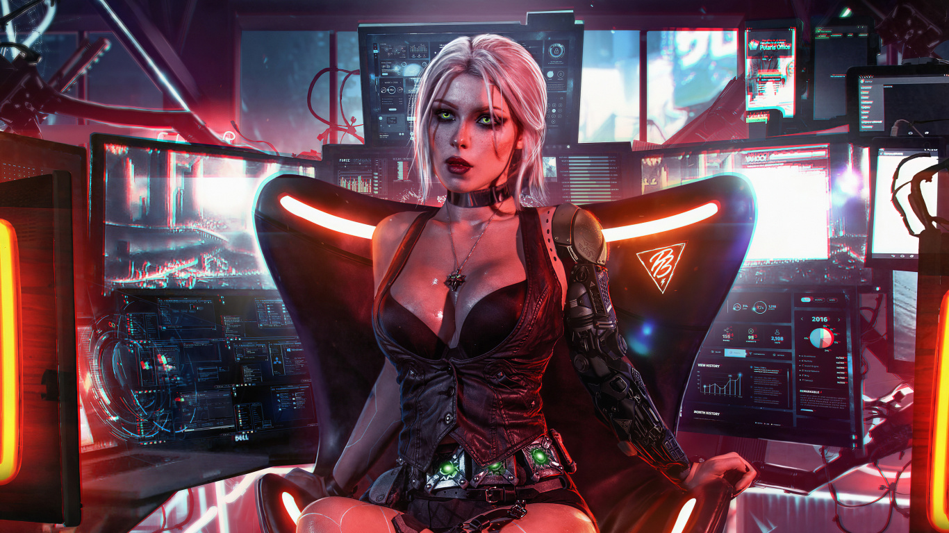 Cyberpunk 2077 Girl, Cyberpunk 2077, Cyberpunk Girl, Godfall, Xbox Series x and Series s. Wallpaper in 1366x768 Resolution