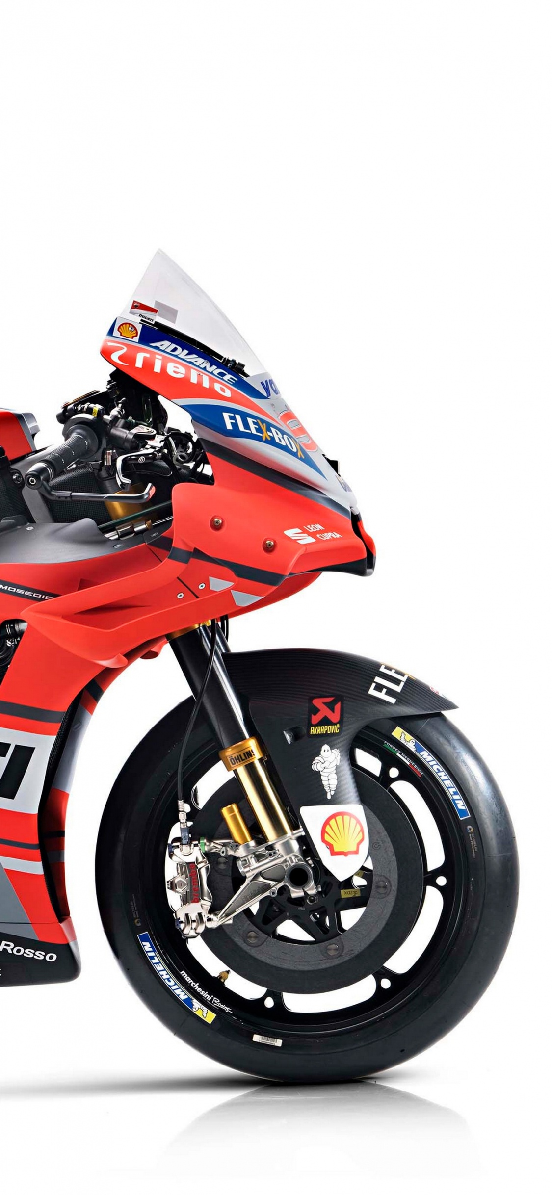 Bicicleta Deportiva Honda Roja y Negra. Wallpaper in 1125x2436 Resolution