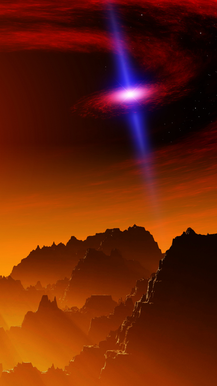 Silhouette of Mountain During Sunset. Wallpaper in 750x1334 Resolution