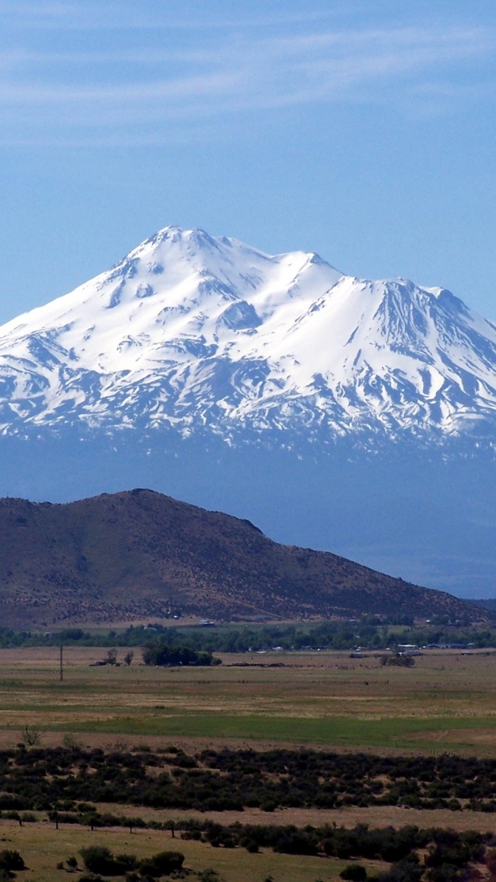Snow Covered Mountain Under Blue Sky During Daytime. Wallpaper in 720x1280 Resolution