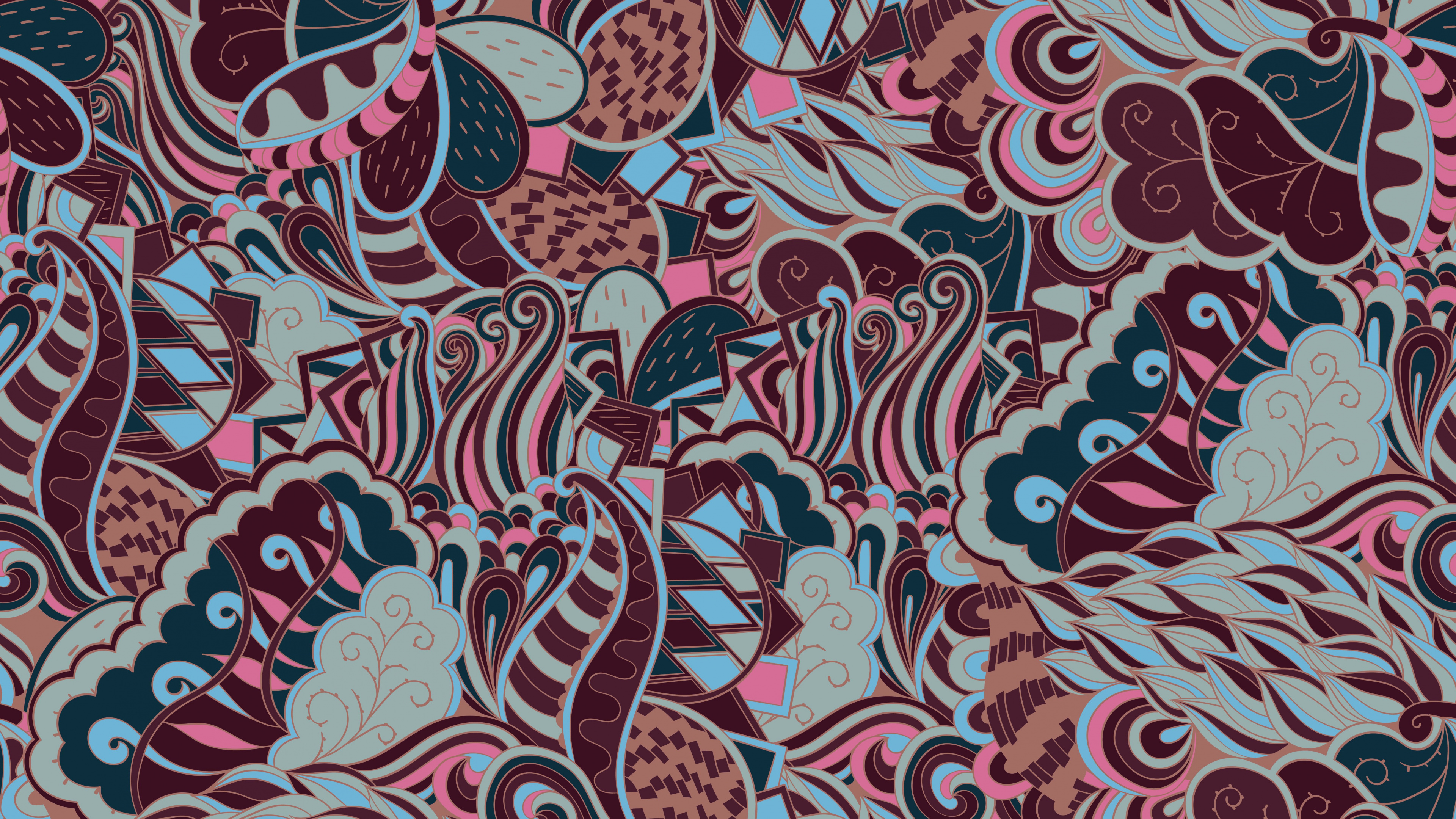 White Red and Blue Floral Textile. Wallpaper in 3840x2160 Resolution