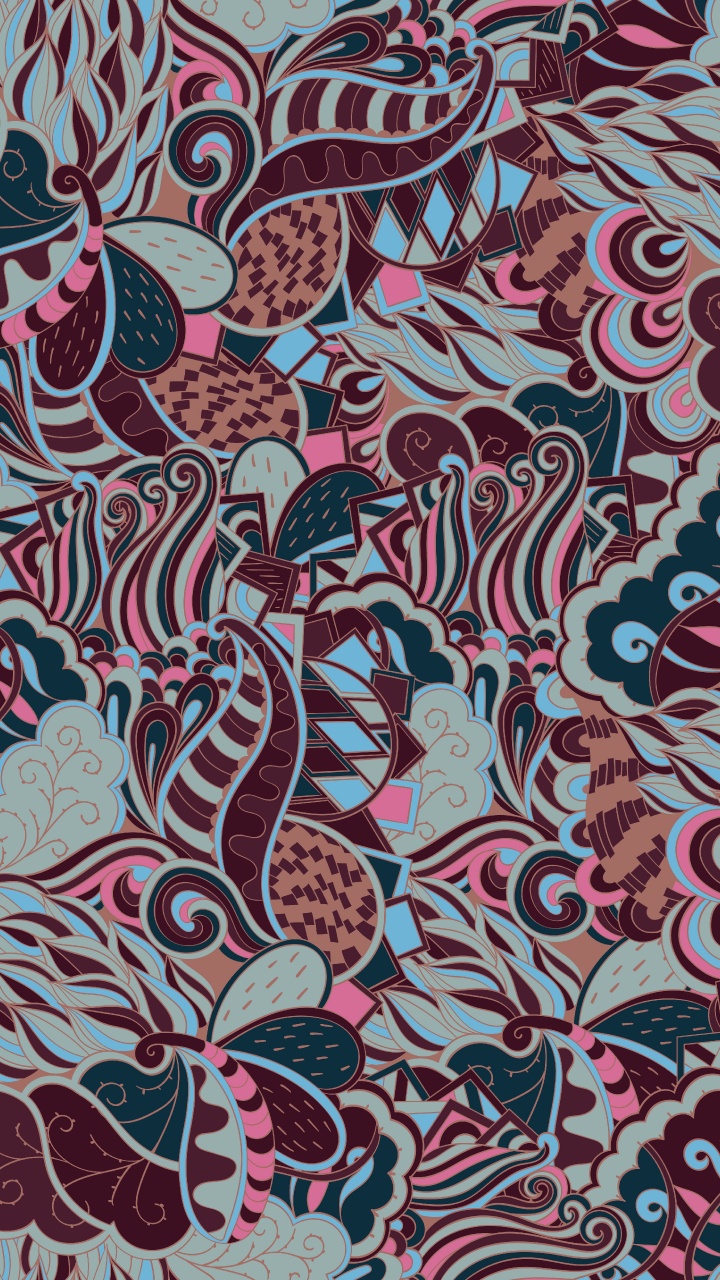 White Red and Blue Floral Textile. Wallpaper in 720x1280 Resolution