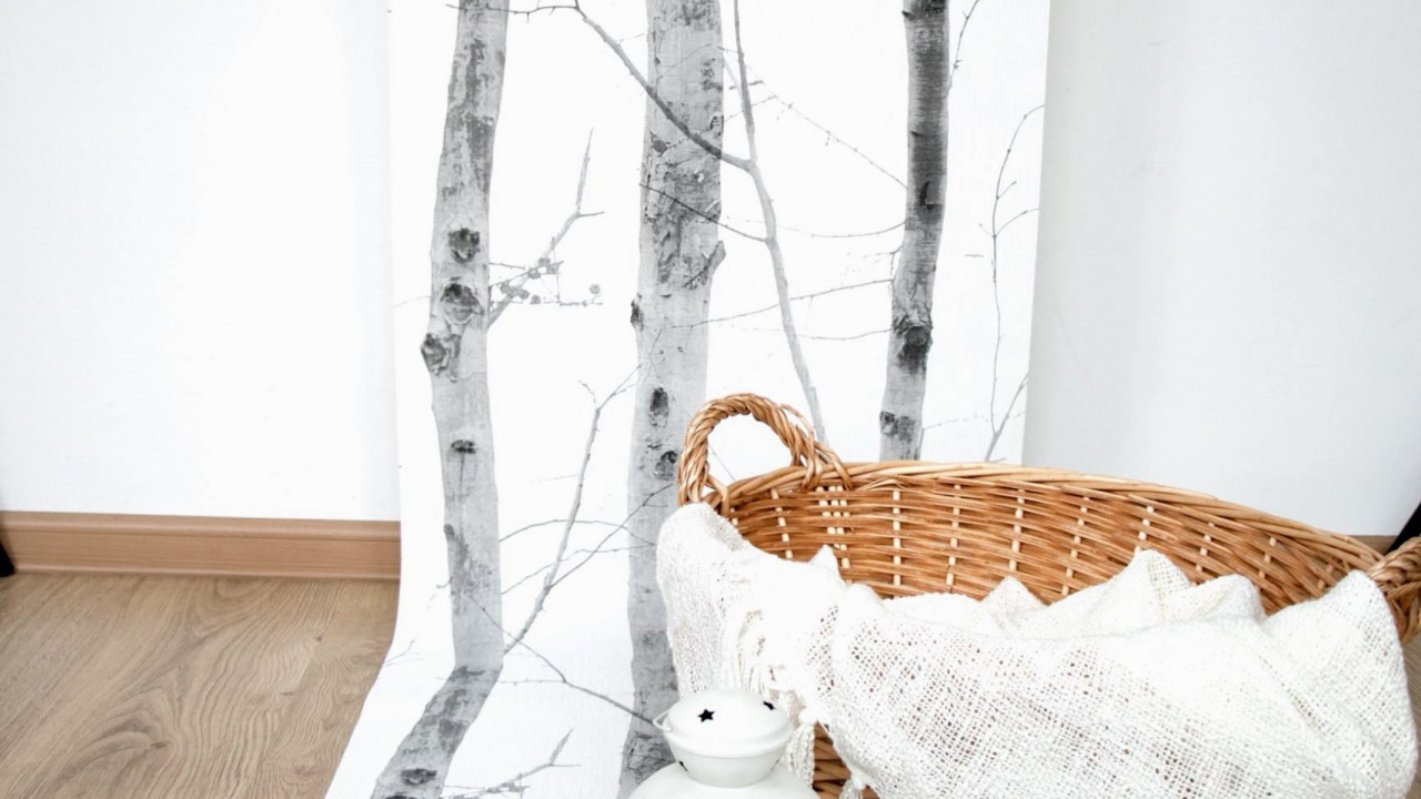 Teeservice Aus Weißer Keramik Auf Dem Tisch. Wallpaper in 1280x720 Resolution