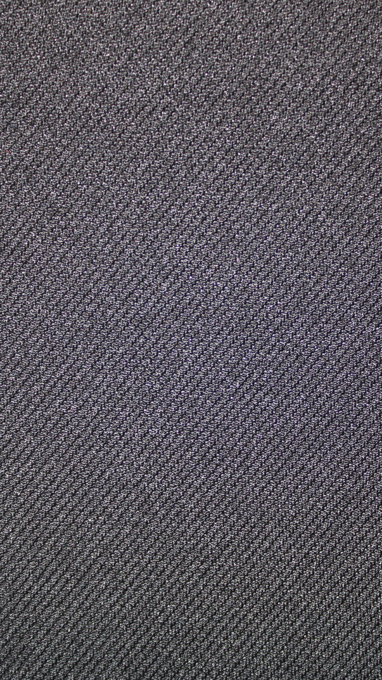 Textile Noir Avec Ligne Blanche. Wallpaper in 750x1334 Resolution