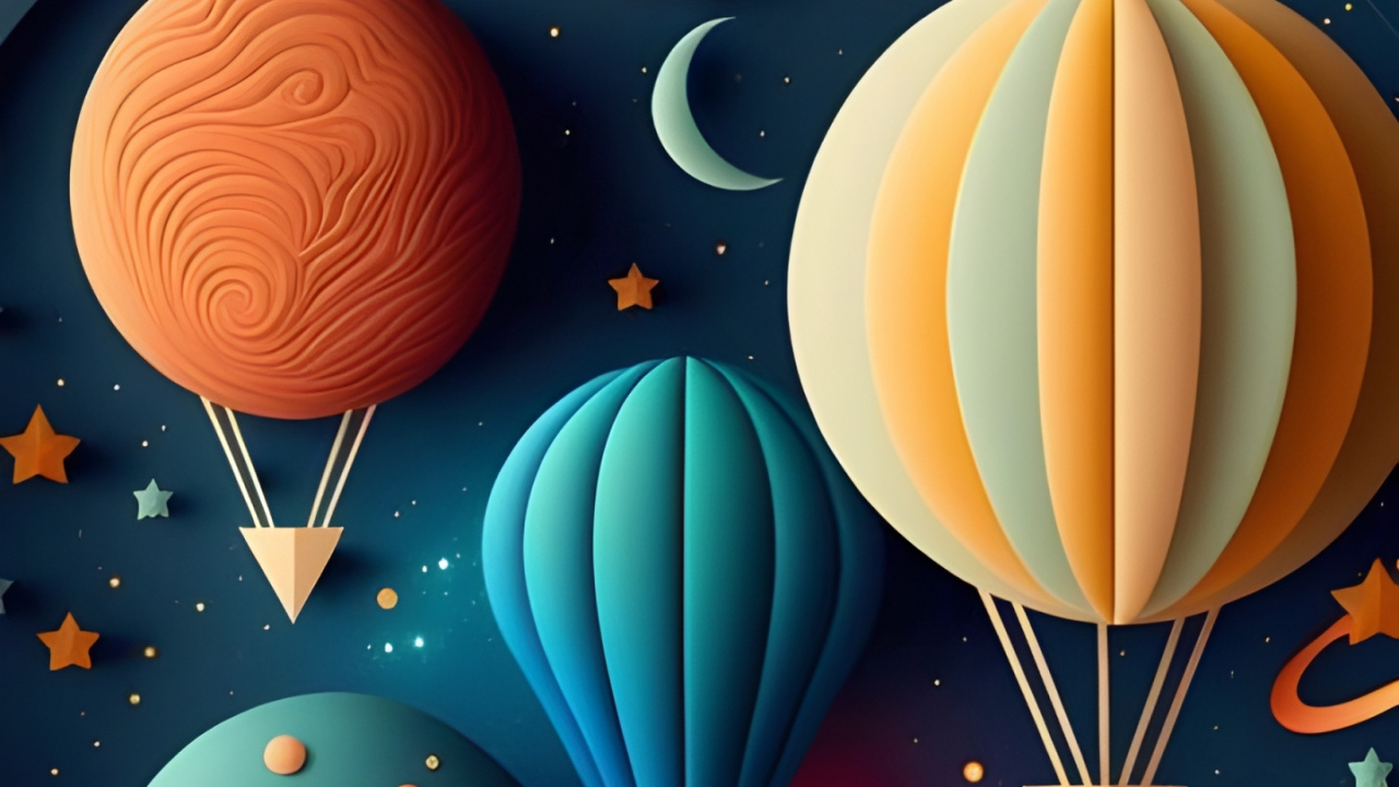 Xiaomi, Téléphone, Aérostat, Ballon à Air Chaud, Azure. Wallpaper in 1280x720 Resolution