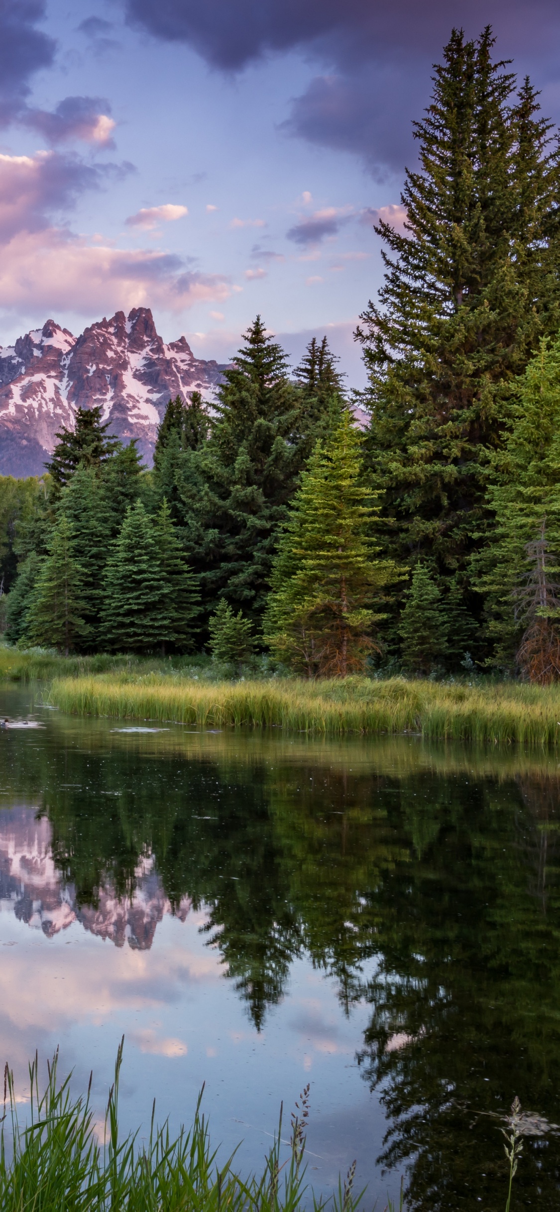 Reflexión, Naturaleza, Agua, Los Recursos de Agua, Montaña. Wallpaper in 1125x2436 Resolution