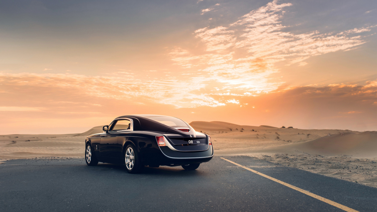 Rolls Royce Sweptail, Rolls-Royce Phantom Coup, Coche, Rolls-royce, Rolls-Royce Cullinan. Wallpaper in 1280x720 Resolution