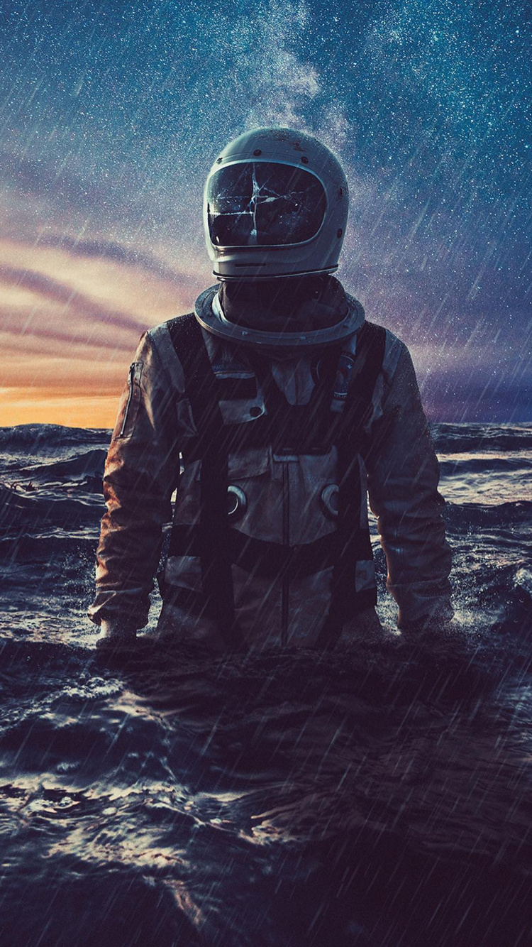 海报, 艺术, 套, 电蓝色的, 空间 壁纸 750x1334 允许