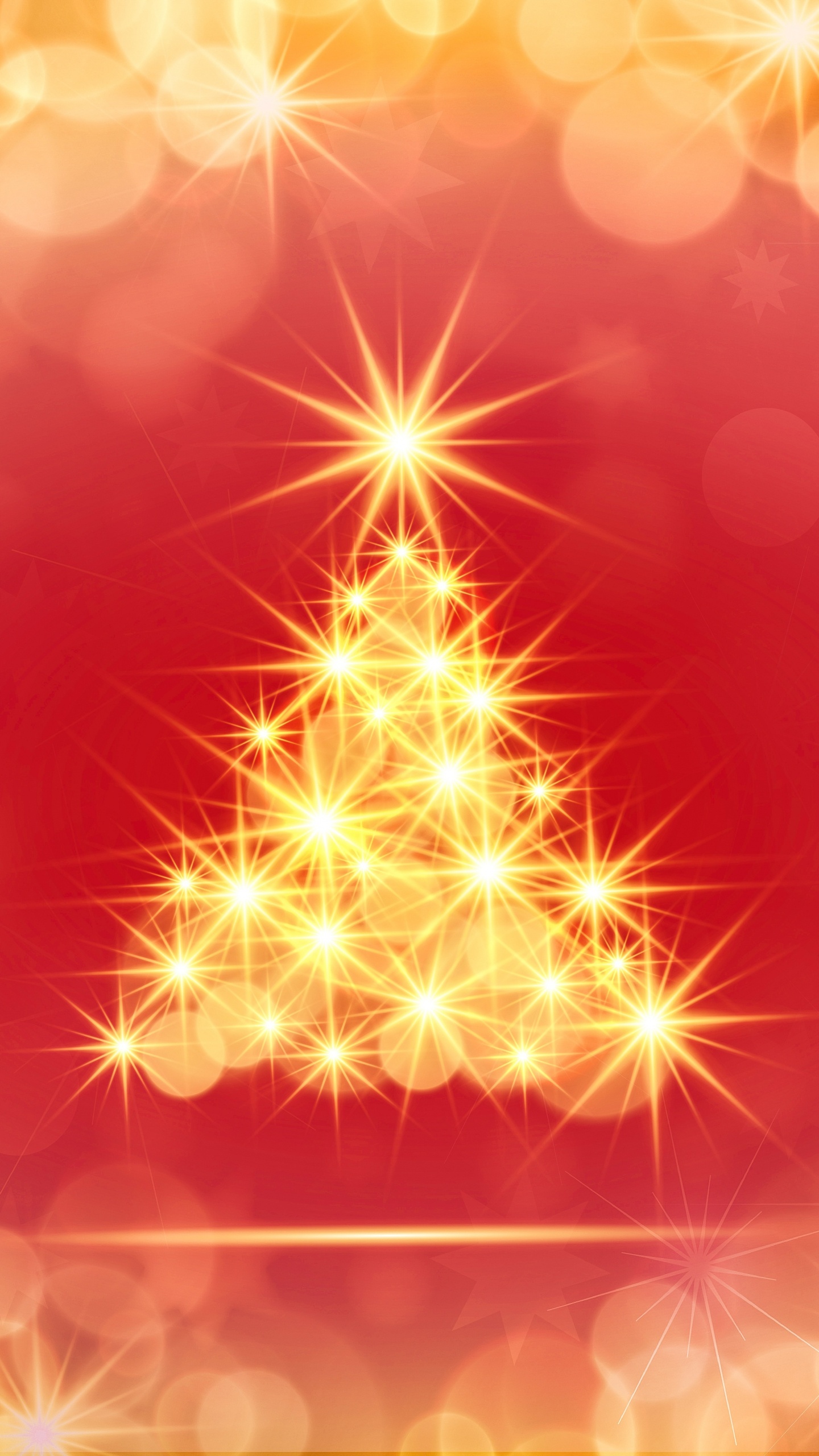 Le Jour De Noël, Arbre de Noël, Lumière, Décoration de Noël, Art Fractal. Wallpaper in 1440x2560 Resolution