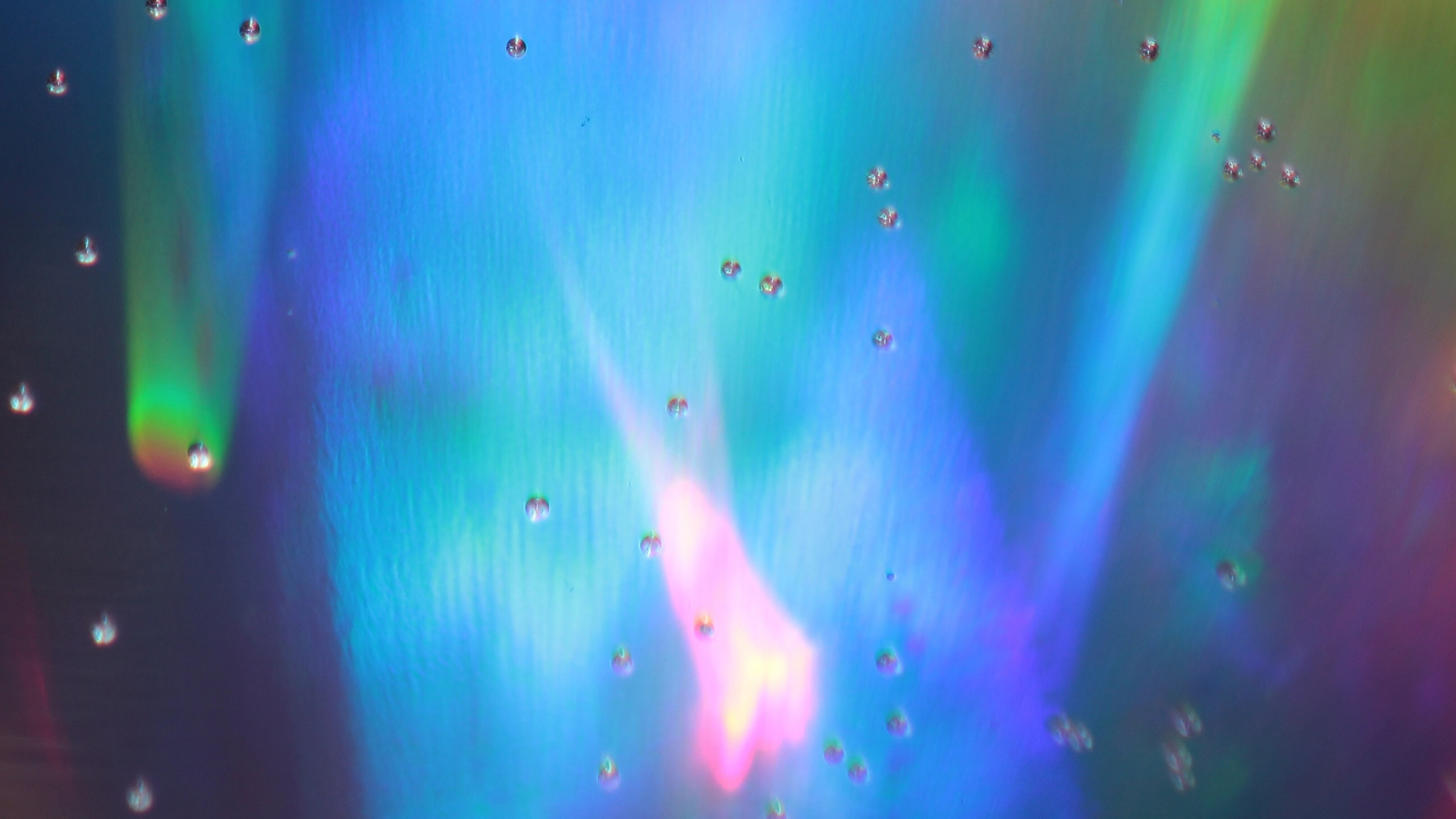 Green Pink and Blue Abstract Painting. Wallpaper in 2560x1440 Resolution