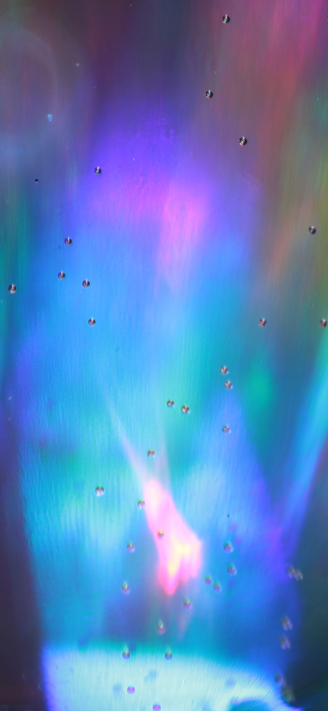 Peinture Abstraite Verte Rose et Bleue. Wallpaper in 1125x2436 Resolution