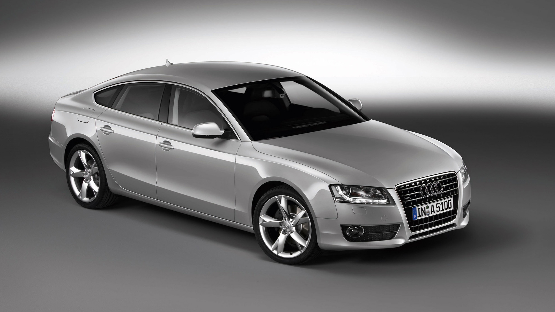 Photo en Niveaux de Gris D'une Audi a 4. Wallpaper in 1920x1080 Resolution