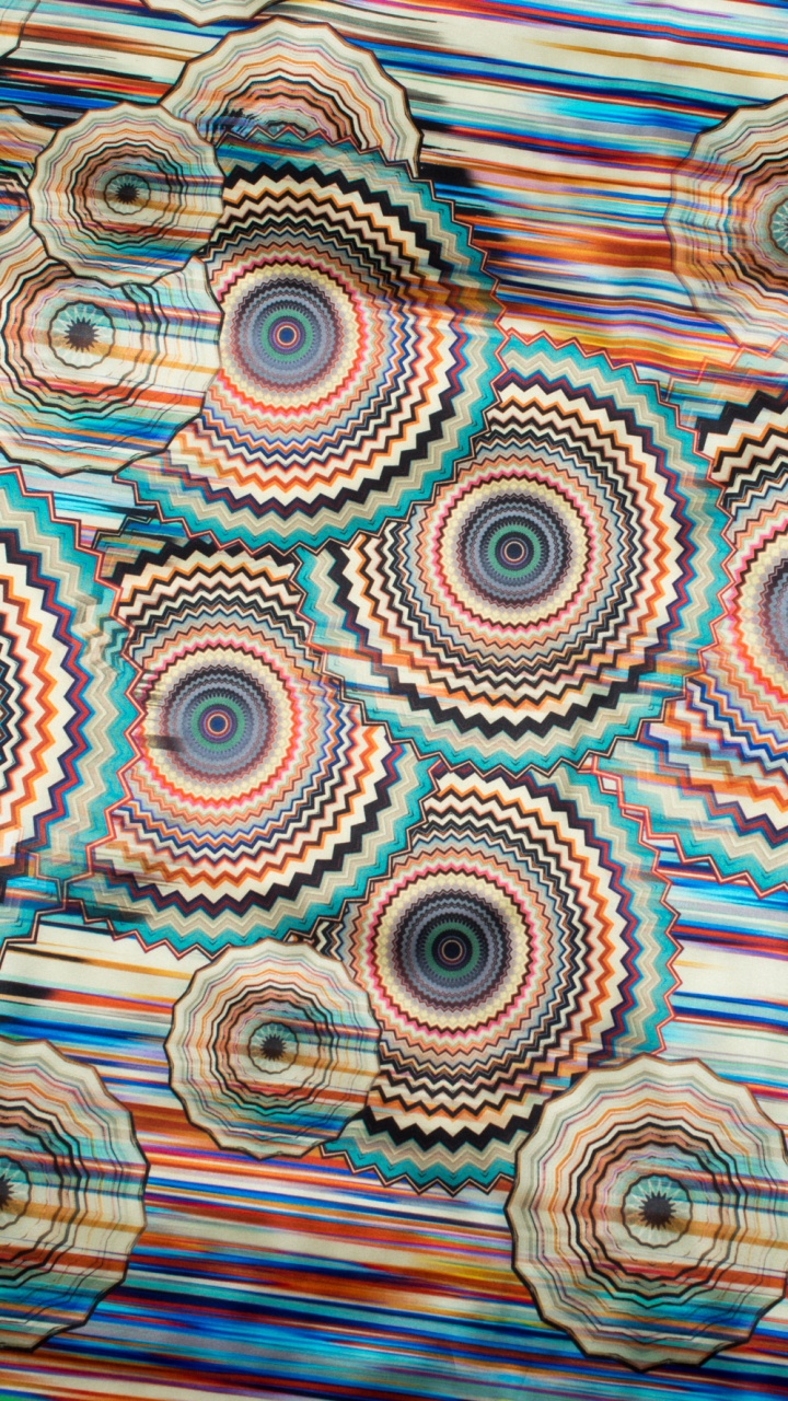 Textile Blanc Bleu et Marron. Wallpaper in 720x1280 Resolution