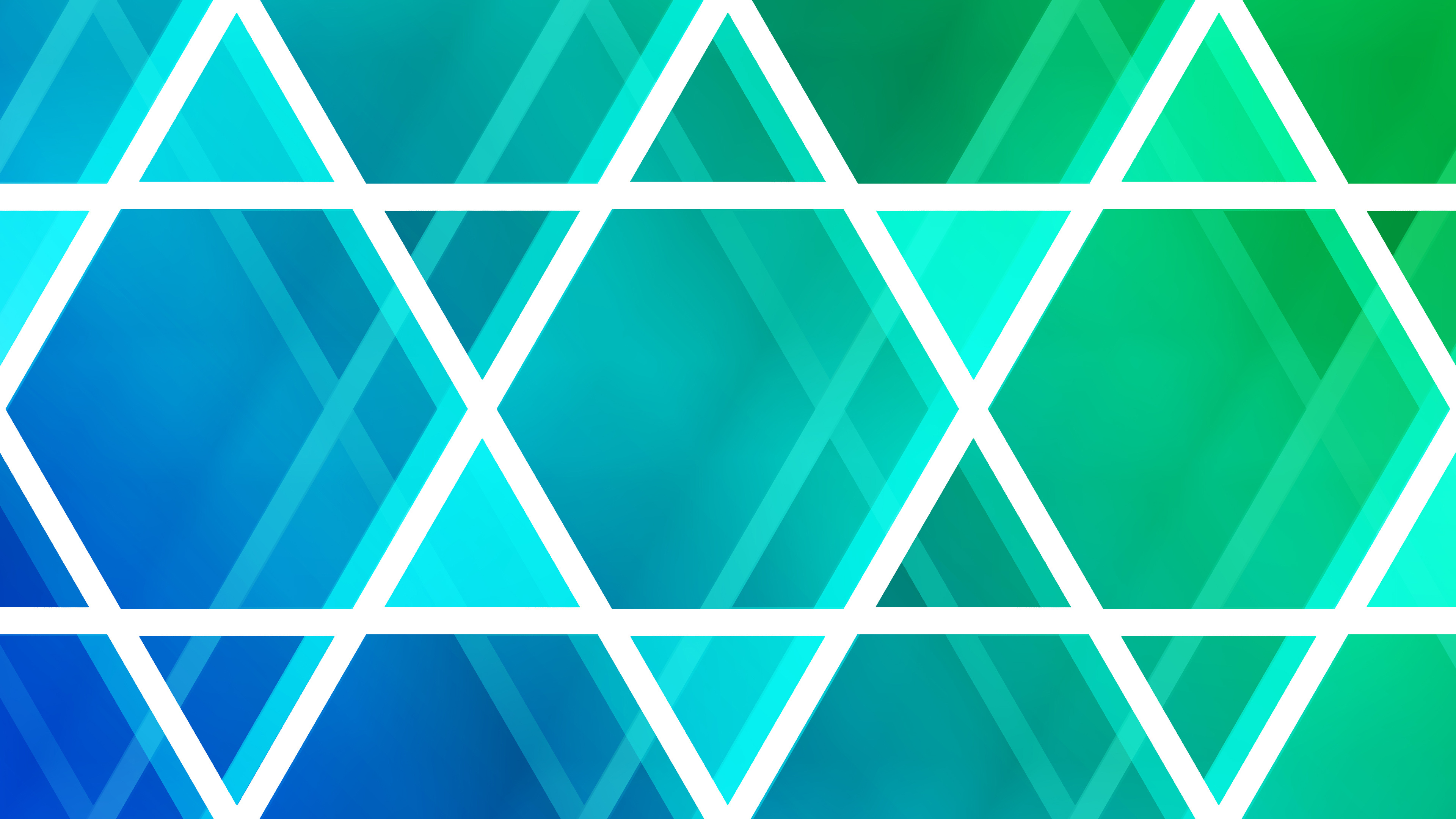 绿色的, 对称, 三角形, Azure, 浅蓝色的 壁纸 3840x2160 允许