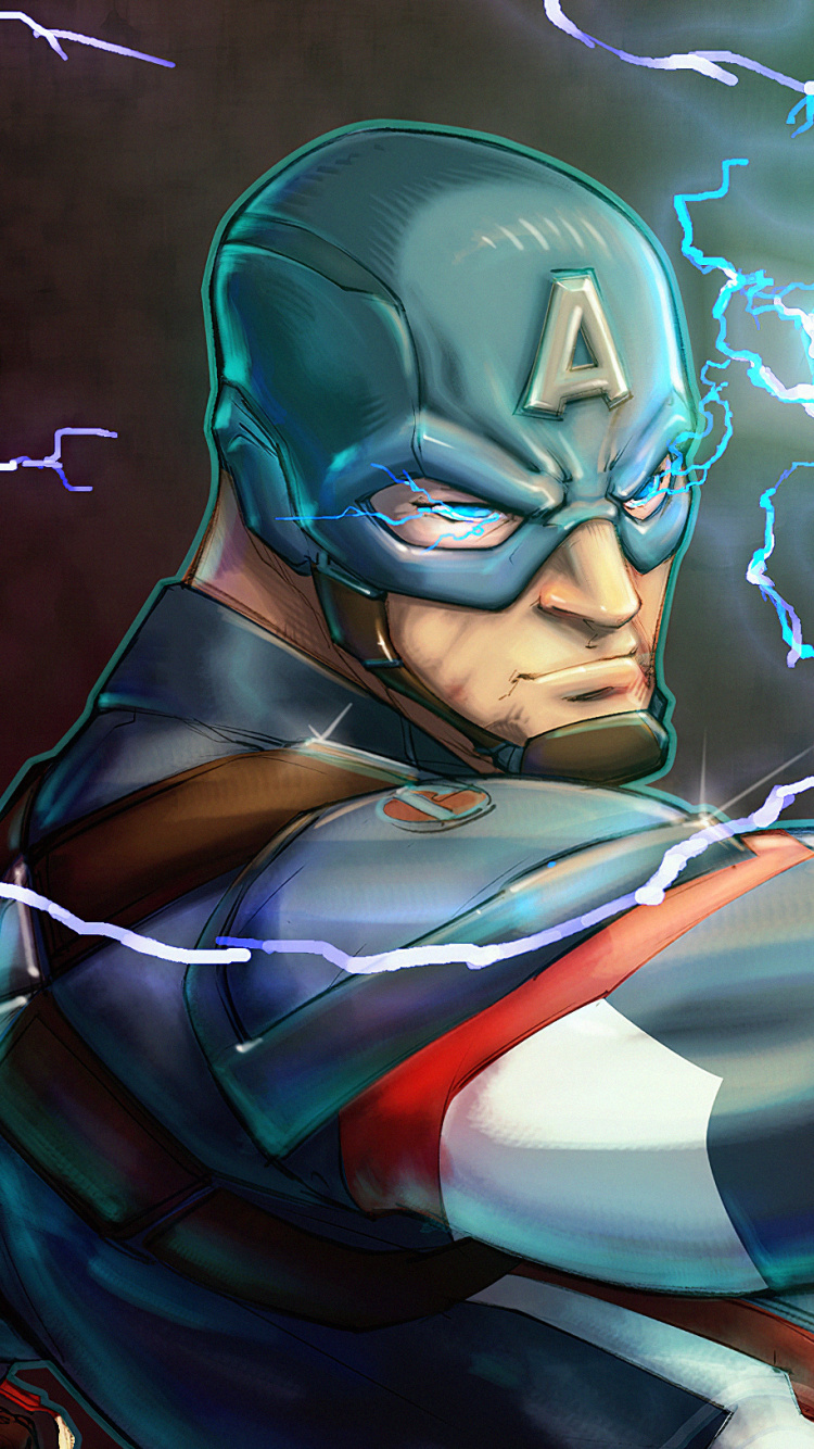 Woman in Blue and White Dress Anime Character. Wallpaper in 750x1334 Resolution