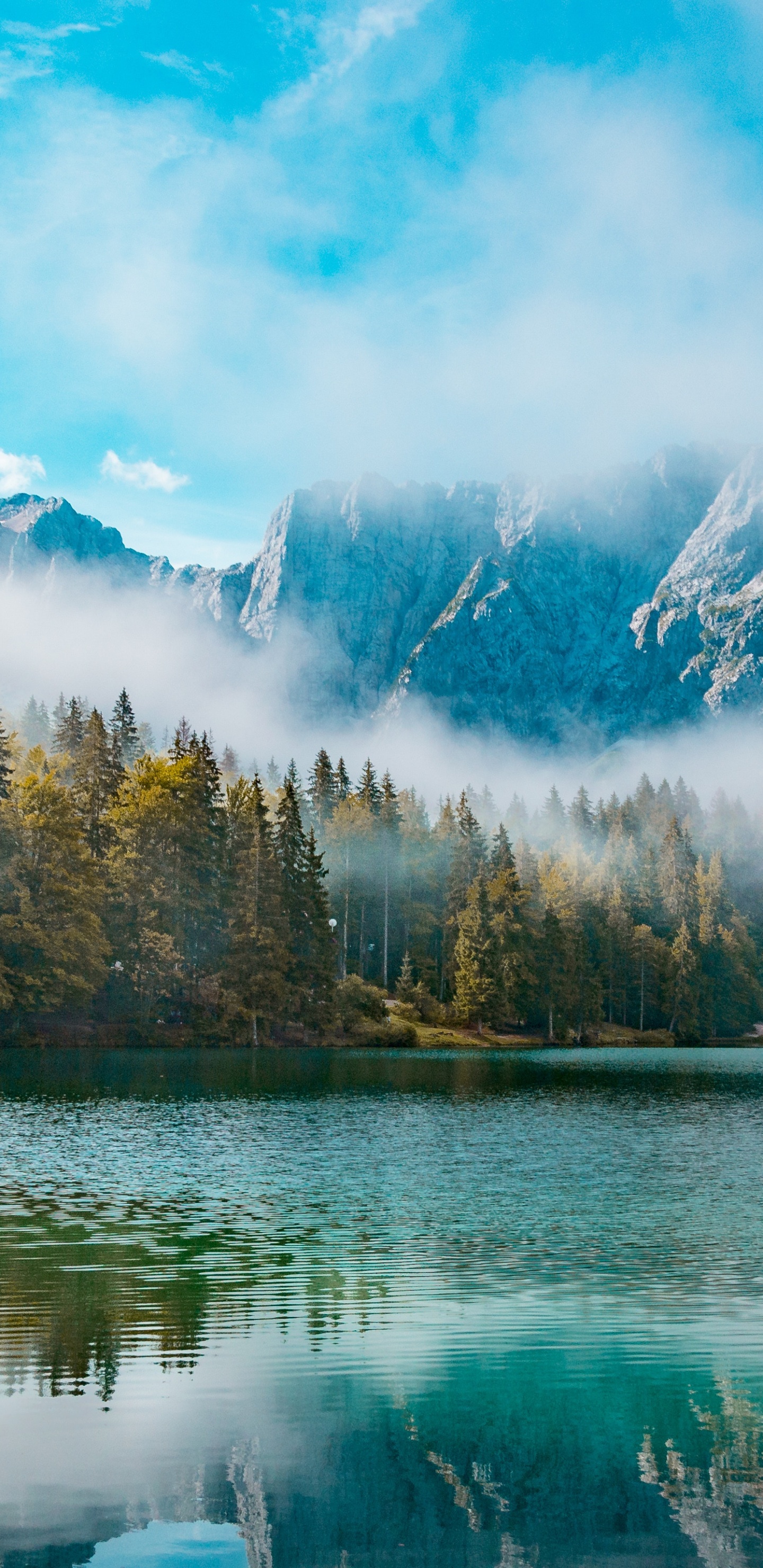 Naturlandschaft, Natur, Reflexion, Wasser, Morgen. Wallpaper in 1440x2960 Resolution