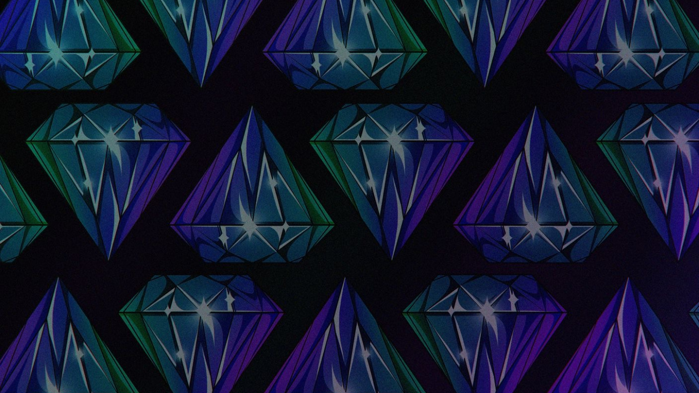 Triangle, Art, Purple, Azure, Violette. Wallpaper in 1366x768 Resolution